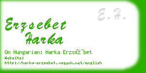 erzsebet harka business card